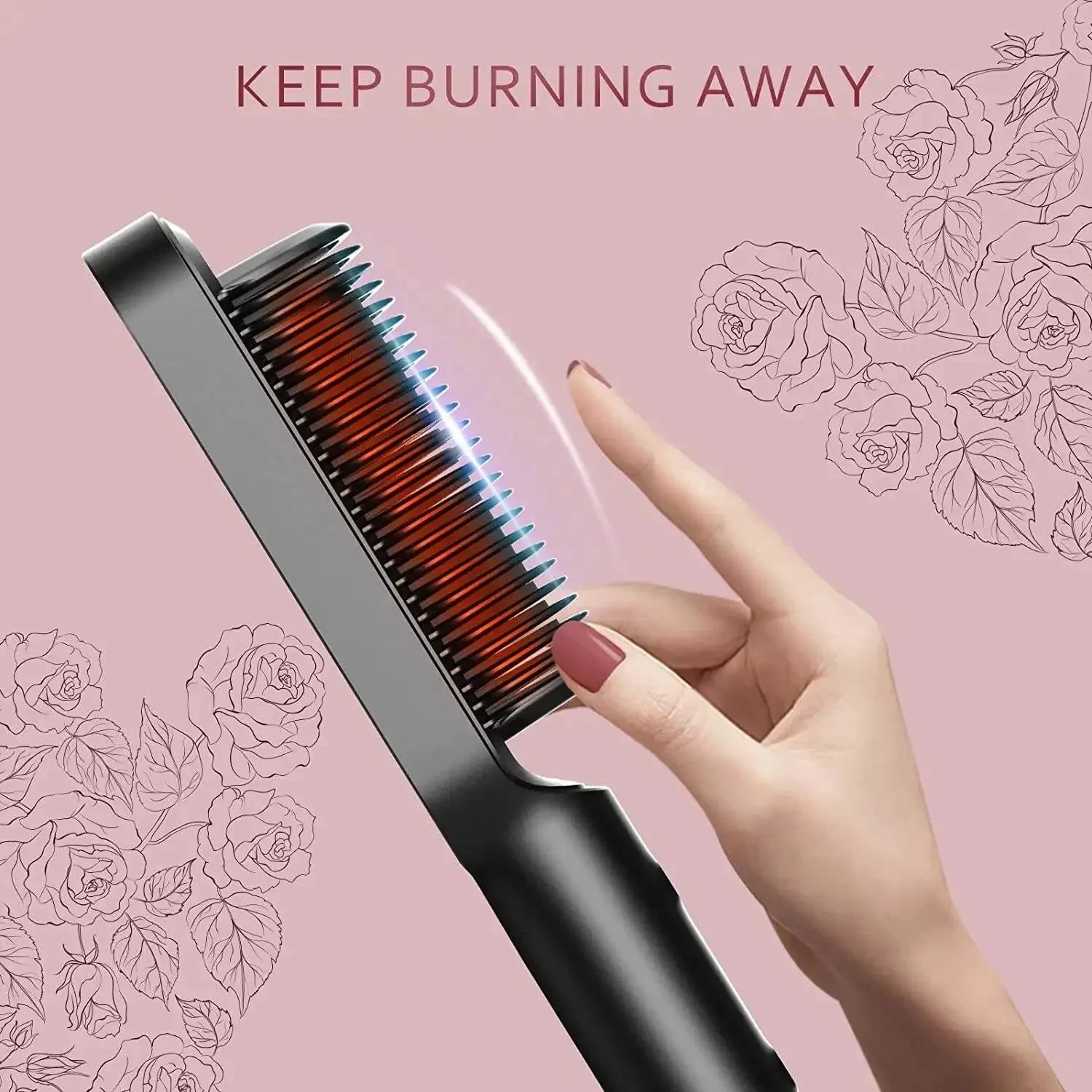 Negative Ion Straight Hair Comb Does Not Damage Hair Home Straight Board Clip Straight Dual-Use Anti Scald Straight Hair Tool